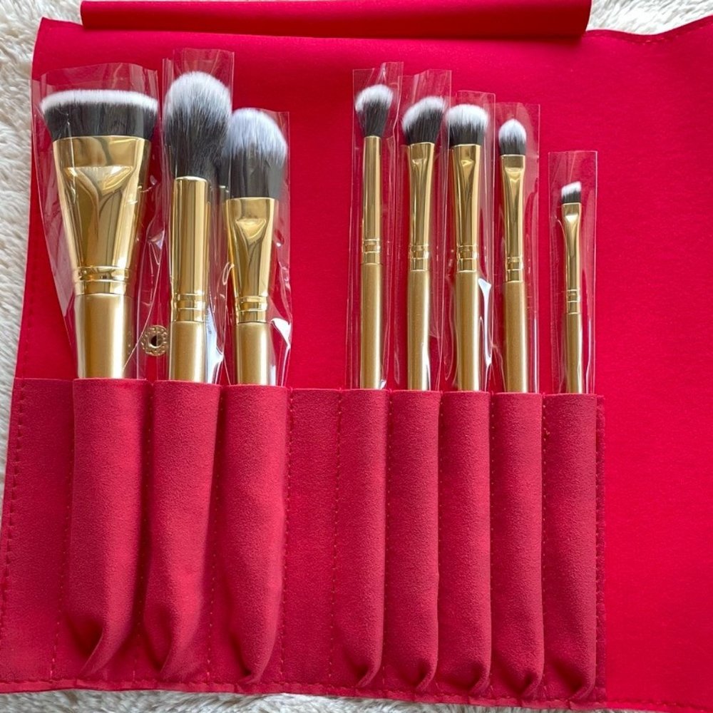 LUXIE Glitter and Gold Brush Set